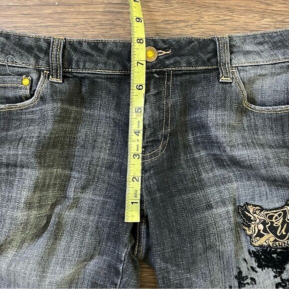 Vintage G-Unit Bootleg Jeans Faded Gray Wash Size 7 - Picture 10 of 13